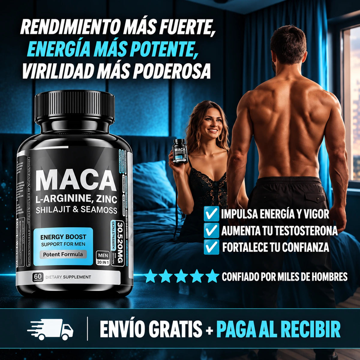 AUMENTA TU CONFIANZA SEXUAL x3 CON MACA